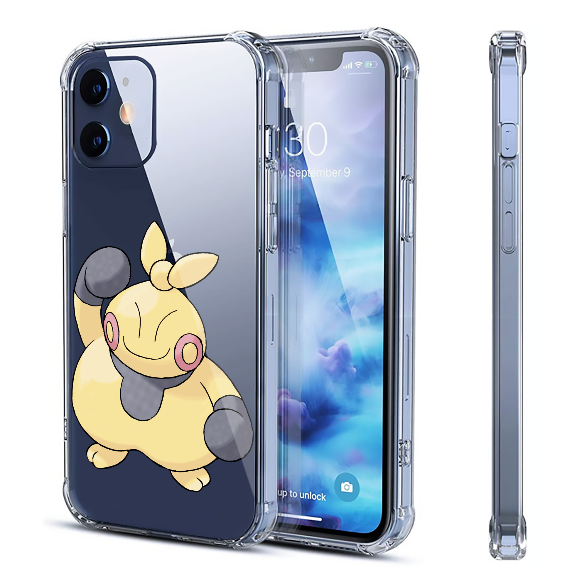 （画像用） ポケットモンスター Pokémon 【iPhone 12シリーズ対応】透明スマホケース（クリアソフトケース）